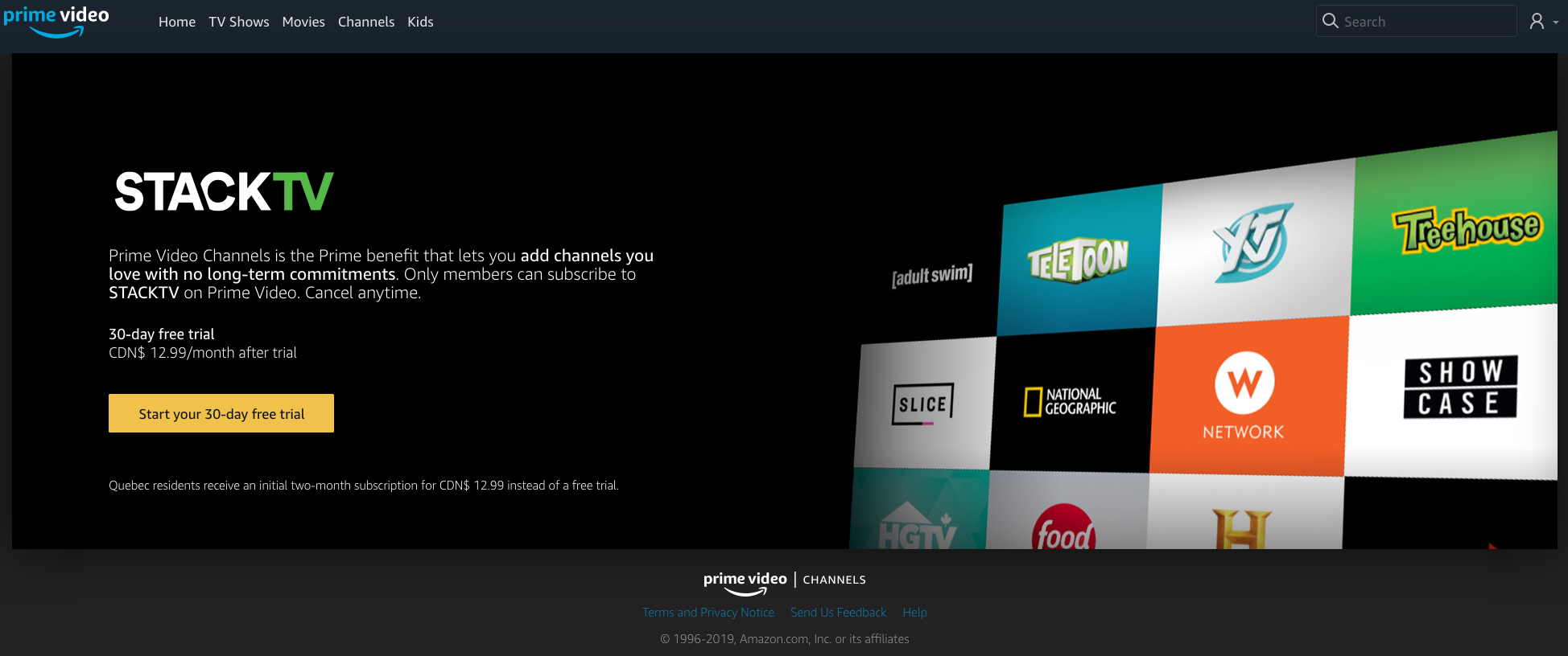 What is stack online tv